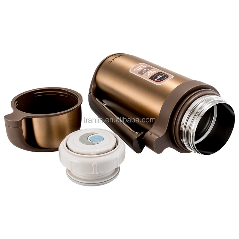 TAFUCO 1.5L stainless steel vacuum insulation coffee pot water jar drink bottle with handle