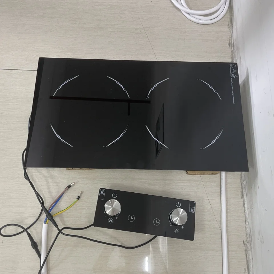 New style 2 burner induction cooker knob switch