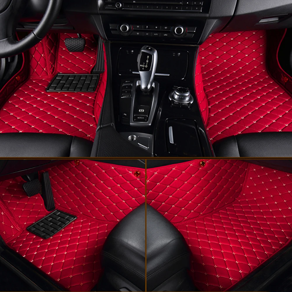 Muchkey Customized Manufacturers Interior Accessories PU Leather Car Mats for Special Car Floor Mats