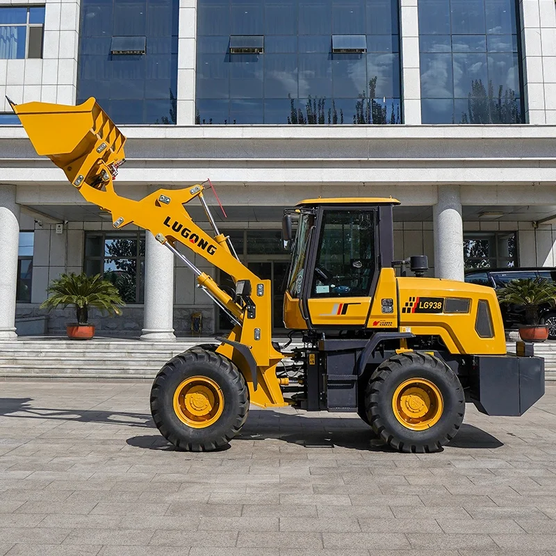 LUGONG LG938 Mini Front End Loader Multifunction Wheel Loader for Sale mini wheel loader 1.2ton 1.6 ton 2 ton