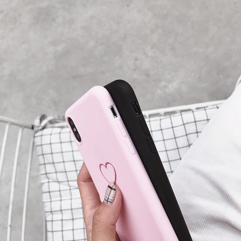 For Huawei P8 P9 P10 P20 Lite Plus P30 Pro 2017 P Smart 2019 Z Cute Love Heart Case For Huawei Mate 10 20 30 Lite Pro Cover