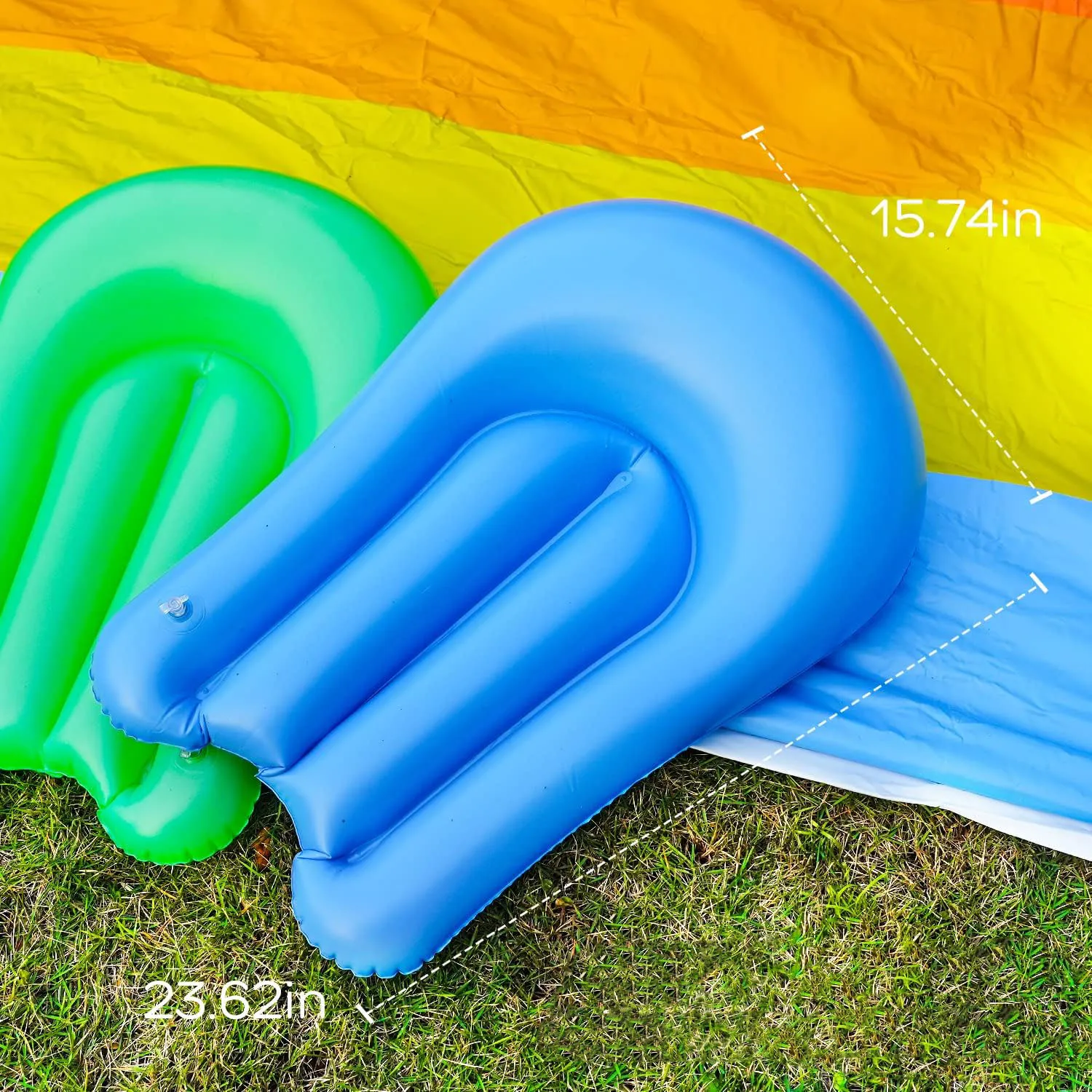 Rainbow Inflatable Pool Preschoolers Bath Play Water Cool Summer Ball Pool Outdoor Indoor Water Play Mat for Kids