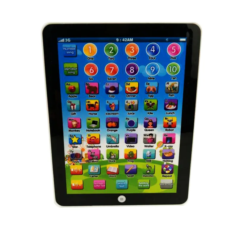 Educational Tablet Toys for Children Electric kids Study Laptop Toys English Learning Pad