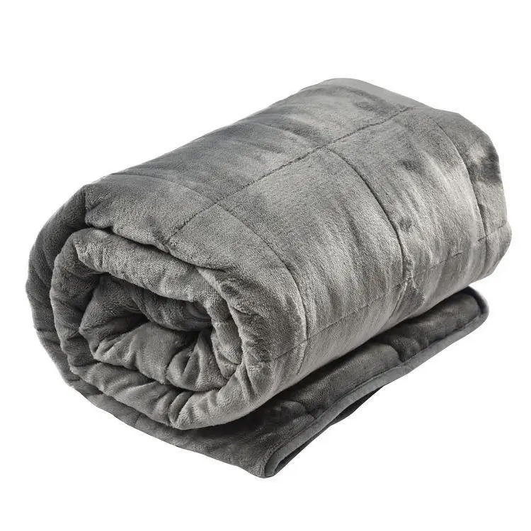 Good service Hot Selling Fast heating Grey Flannel Washable weighted Electric Blanket