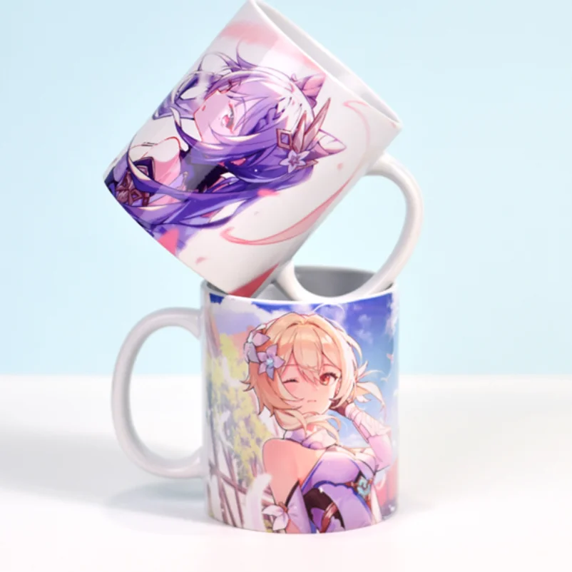 Genshin Impact mugs cup animation cartoon character custom logo game coffee mug stoneware magic ceramic  mug