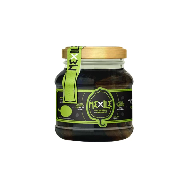 Import Bulk Brands Private Label Mexican Bottled Packaging 140gr Mexchile Pickled Habnero chili Hot Sauce