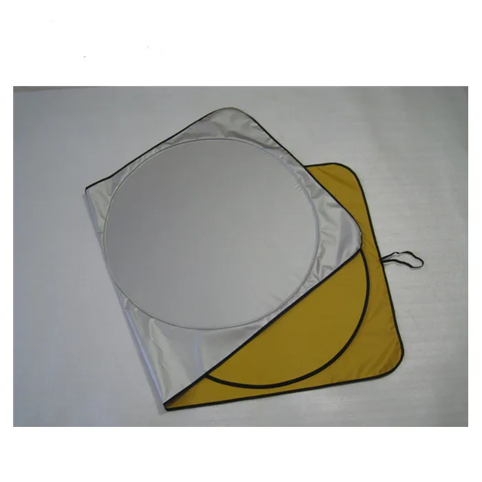 silver car sunshade
