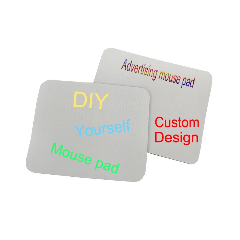 Custom LOGO Advertising mouse pad neoprene non slip sublimation blank mousepad with cheap