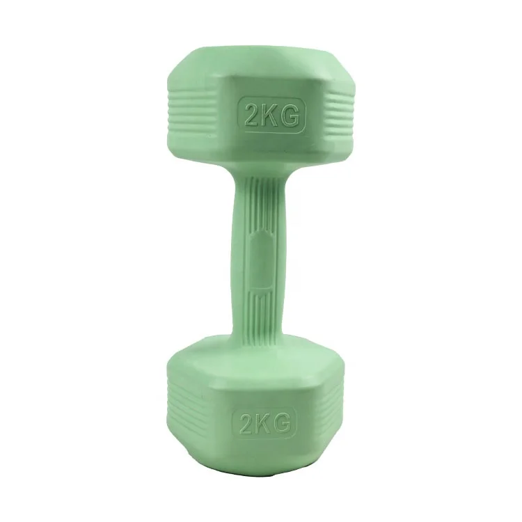 China Factory  Wholesale 1kg 2kg 3kg Colored PVC Cement Free Weight dumbbell with cheap price