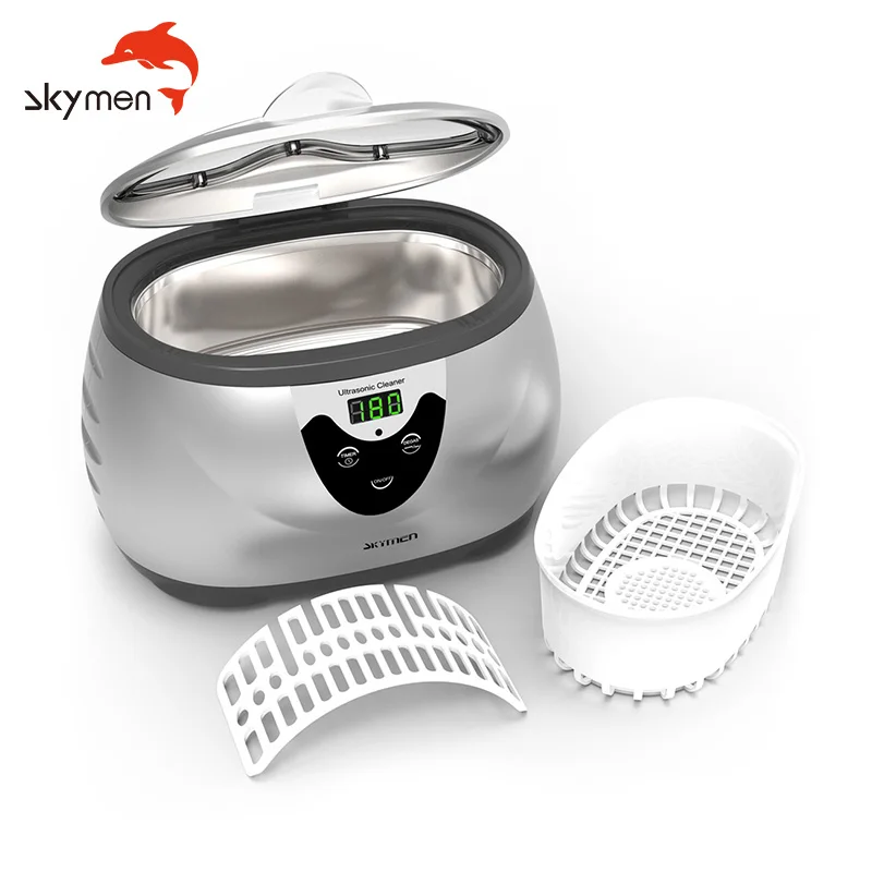 Skymen 600ml Household Digital Touch Ultrasonic Jewelry Watch Glasses Cleaning Equipment