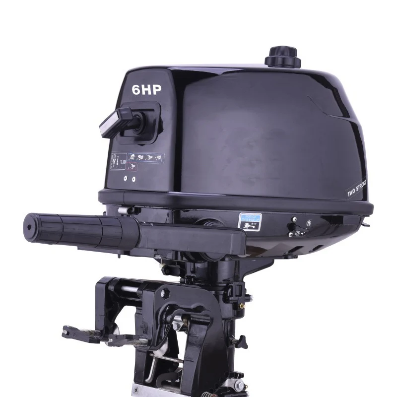 Outboard position  2 stroke 6hp water cooled  fuel boat engine