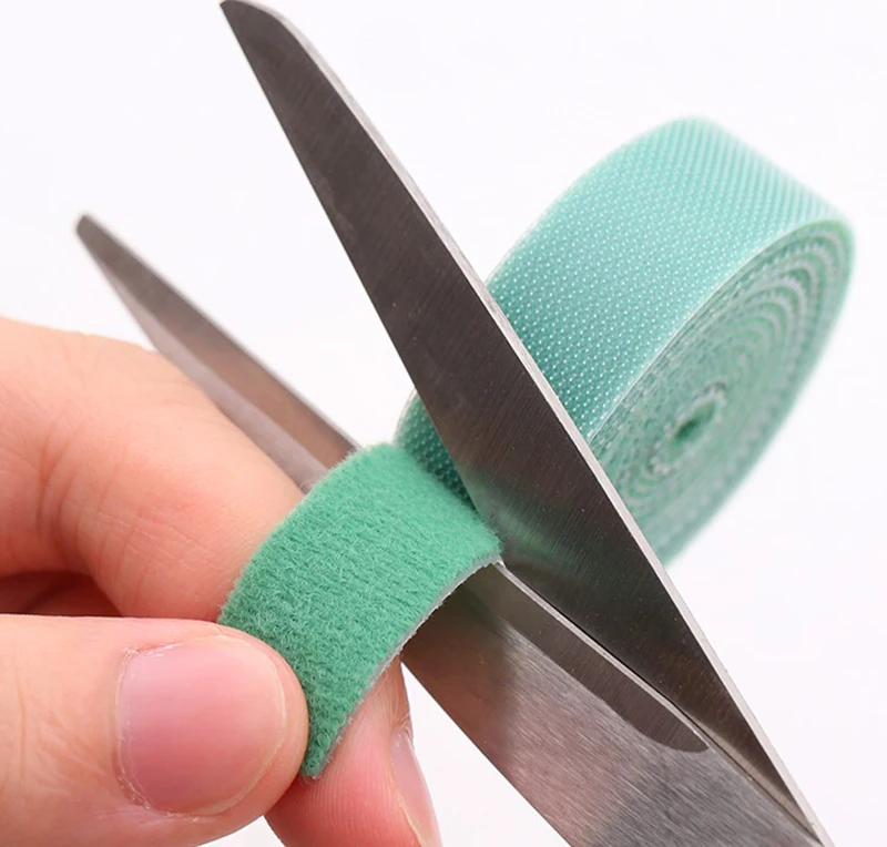 Logo Print Removable Tape Hook And Loop Double Sided Adhesive Strap