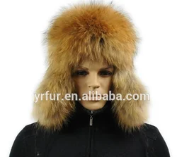 YR434B Winter Hat  Russian Style Women Fashion Silver fox fur hats