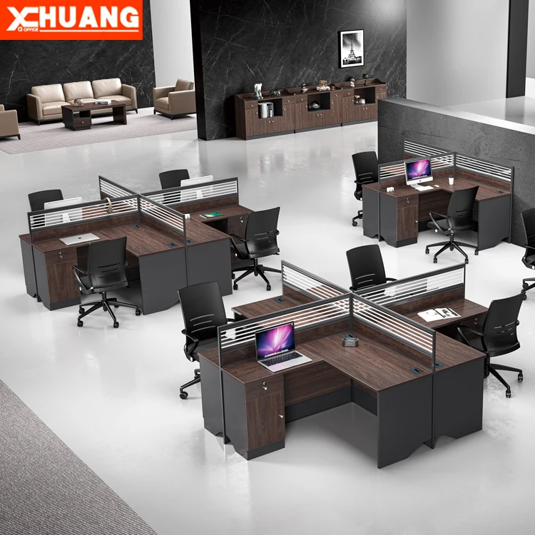 Office Cubicle System Computer Desk Two Person Workstation 2