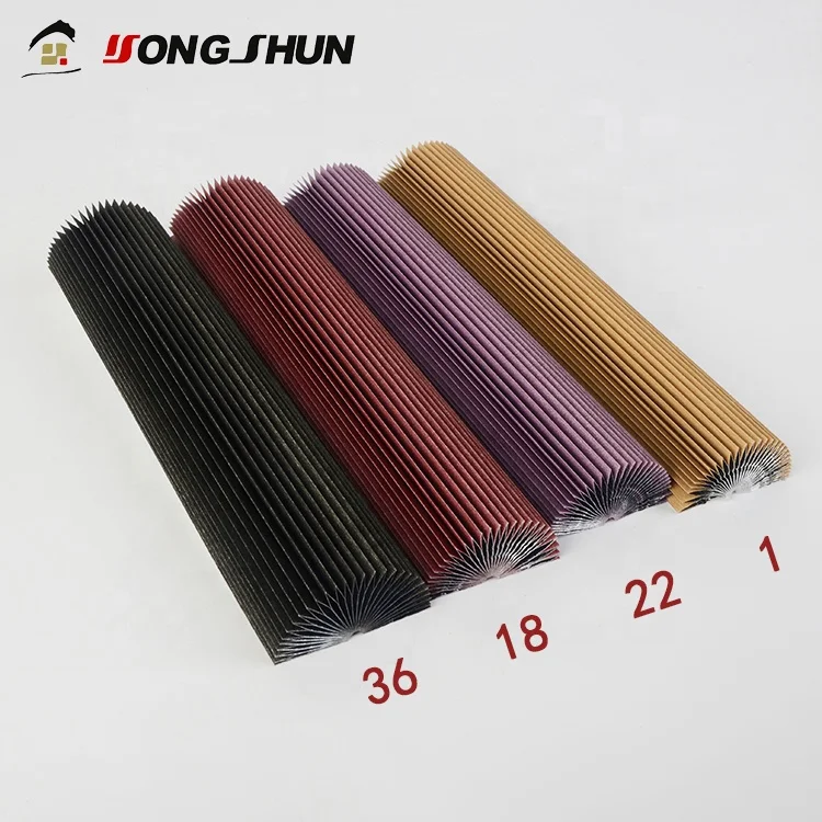 French Window Cellular Honeycomb Blackout Raw Material Combi Blinds Fabric