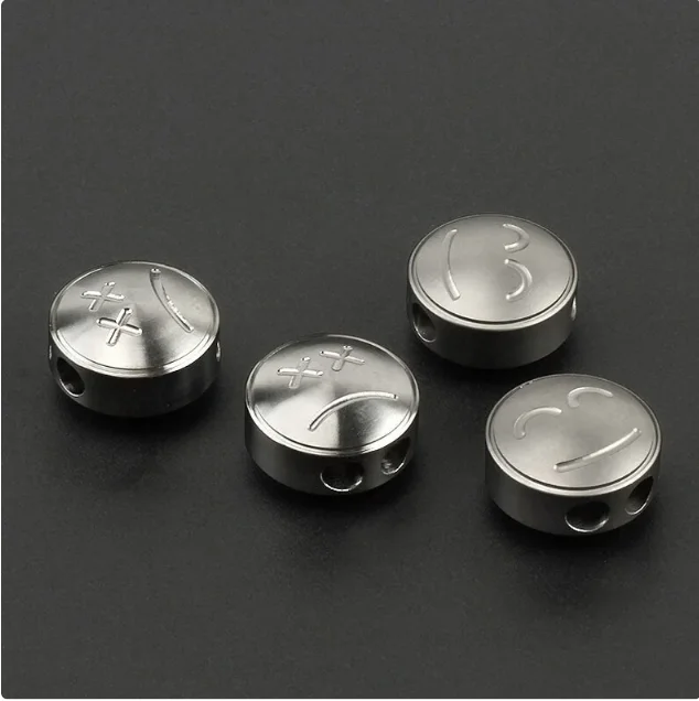 Double Face Paracord Beads Titanium steel Titanium Knife Beads lanyard 316 stainless steel Beads