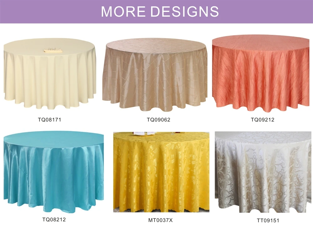 TP02431heat resistant banquet round black plain wedding velvet table cloth