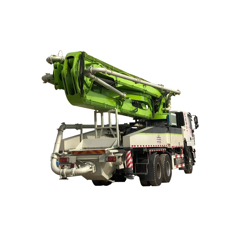 concrite mixer Benz Chassis trucks china 6RZ type engineering construction 56m used concrete pump truck