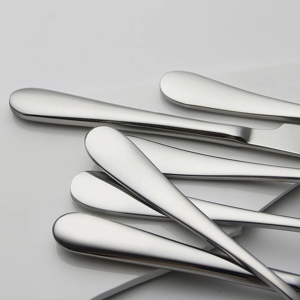 AOOSY Metal Kitchen Cutlery Sets Contemporary Flatware Sets Stainless Steel Knife, Fork and Spoon Silverware Utensils