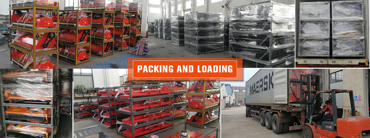 Mini Wheel Loader Implements 6 Foot 180 Hydraulic Finishing Mower