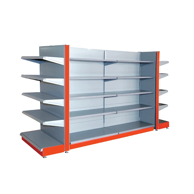 shop display perforated backpanel store rack gondola shelf