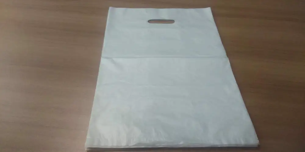 Wholesale Custom Compostable 100% Biodegradable Bioplastic Griphole Bags Die Cut Bags With Handle