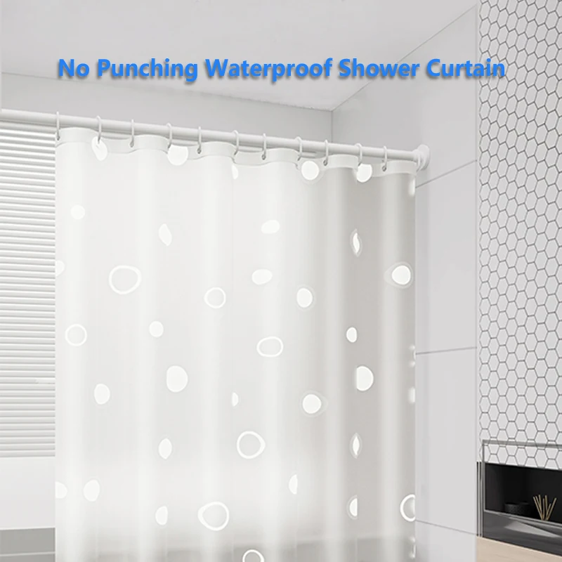Hot Sale Heavy Duty Waterproof Bath Curtains PEVA Translucent Bathroom Shower Curtain