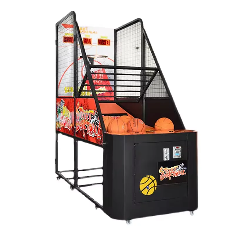 Hot Selling Indoor Sports Games Street Basketball Shooting Game Machine Coin-operated Basketball Arcade Game Machine Manufacture