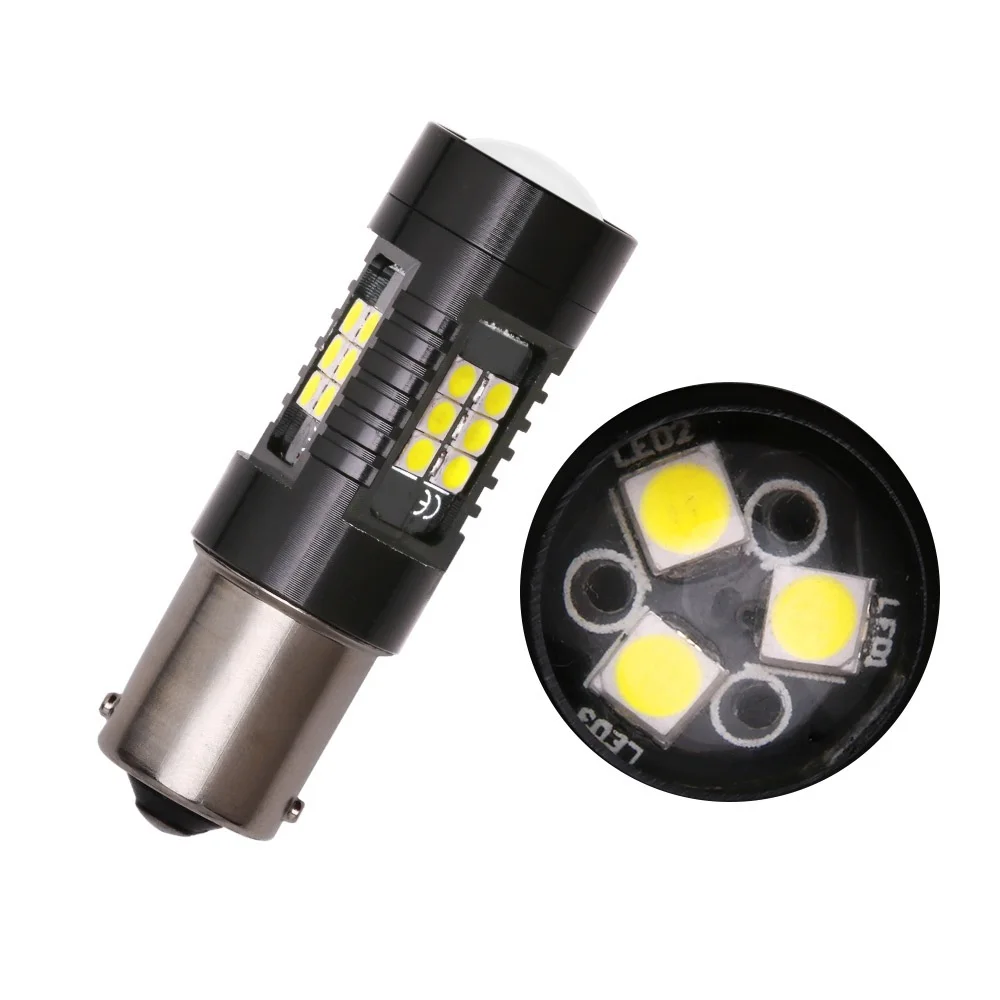 Car Light 1156 LED BA15S P21W LED BAU15S PY21W BAY15D 1157 P21/5W R5W 21 SMD 3030 Auto Lamp Bulbs LED 12V - 24V