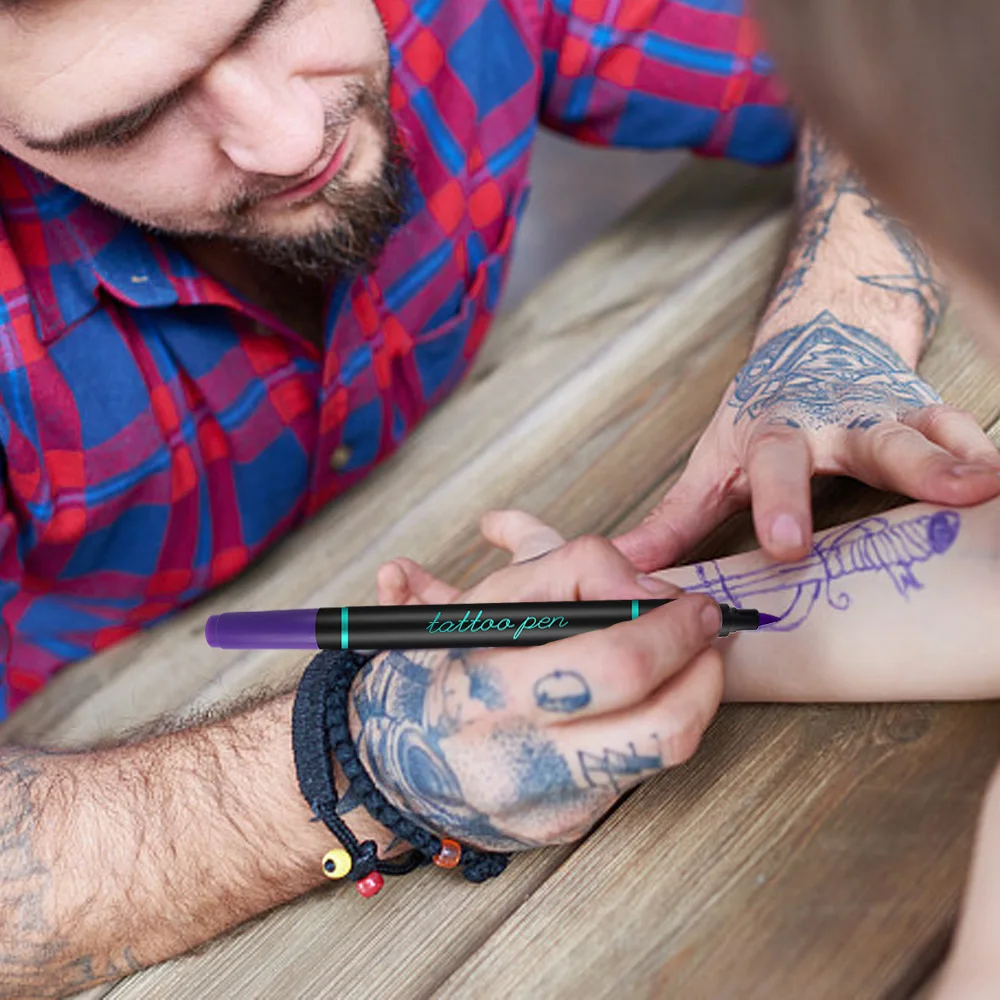 KHY KH1842S Dual Tip  Easy Wash Face Body Paint Kit Pens Gel Tatoo Non Toxic Skin Washable Bodymark Temporary Tattoo Marker Pen