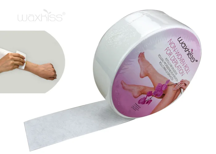 Восковые полоски из нетканой бумаги Waxkiss для депиляции восковой эпиляции