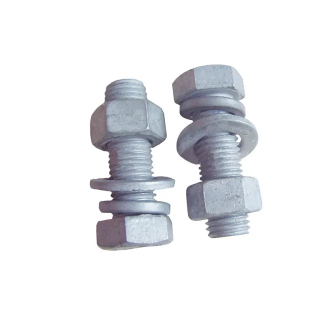 hot dip galvanized Hardware fasteners wholesale bolts nuts washers sets hex bolt and nut w/ washer