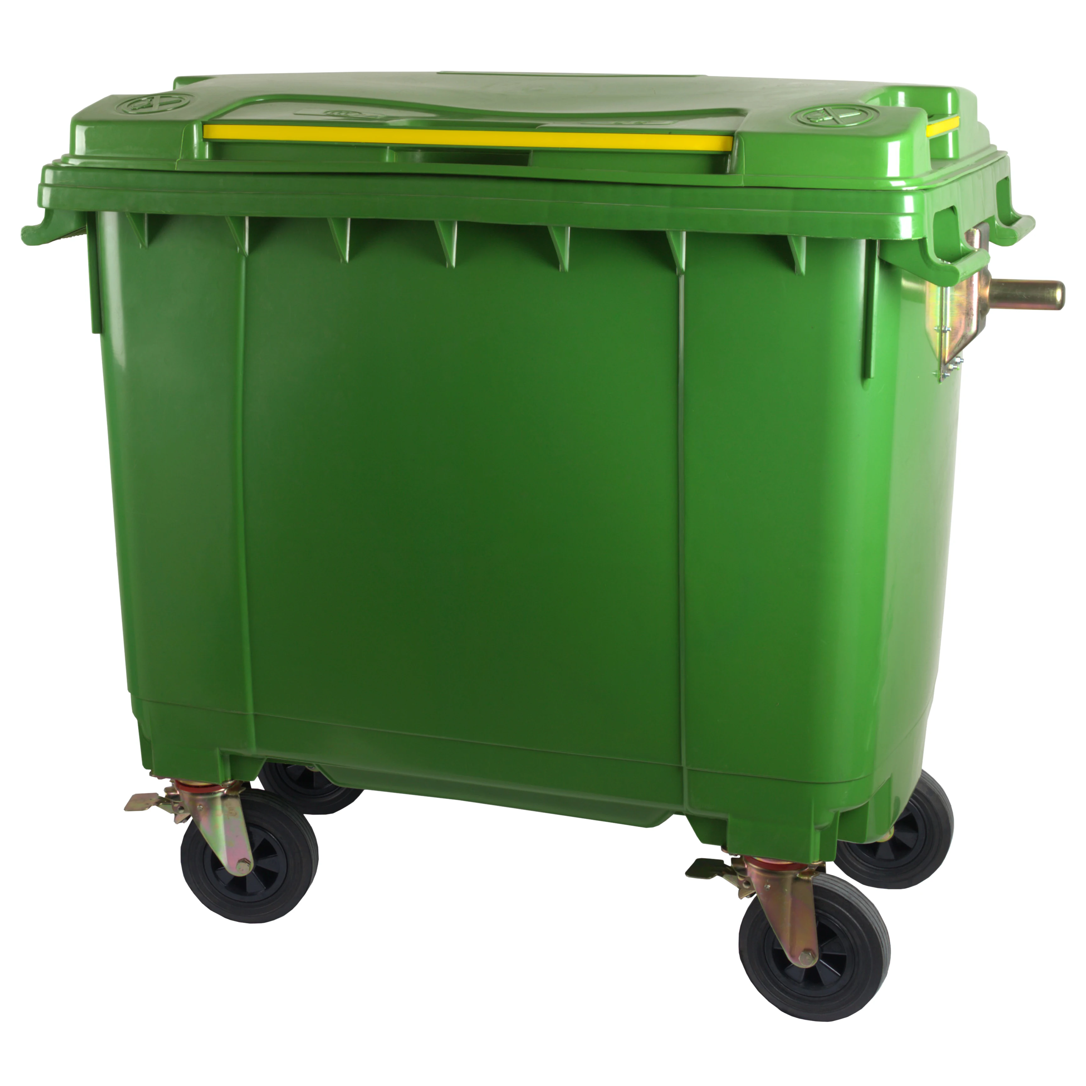 660L Large Size Outerdoor Plastic Garbage Bin with Wheels and Pedal
