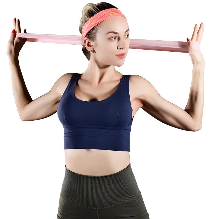 Portable Fitness Band Custom Printed Latex Yoga Home Gym 5Pcs Resistance Tube Power Workout Elastic Bands Fitness