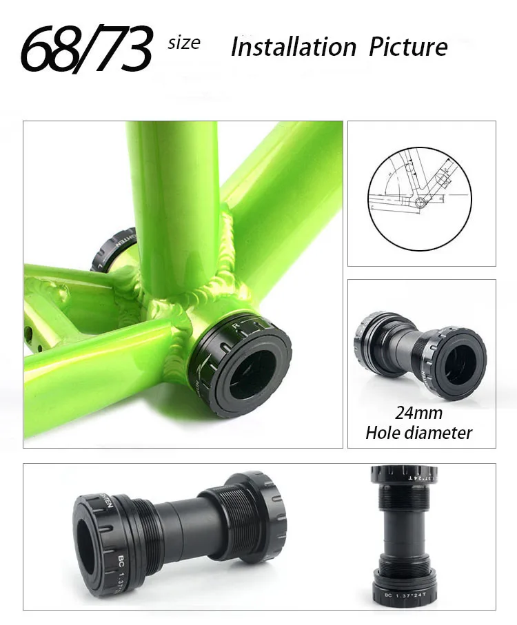 High Quality Narrow Wide 11s and 32T/34T/36T/38T/40T BCD 104mm mountain bicycle crankset with new bottom bracket