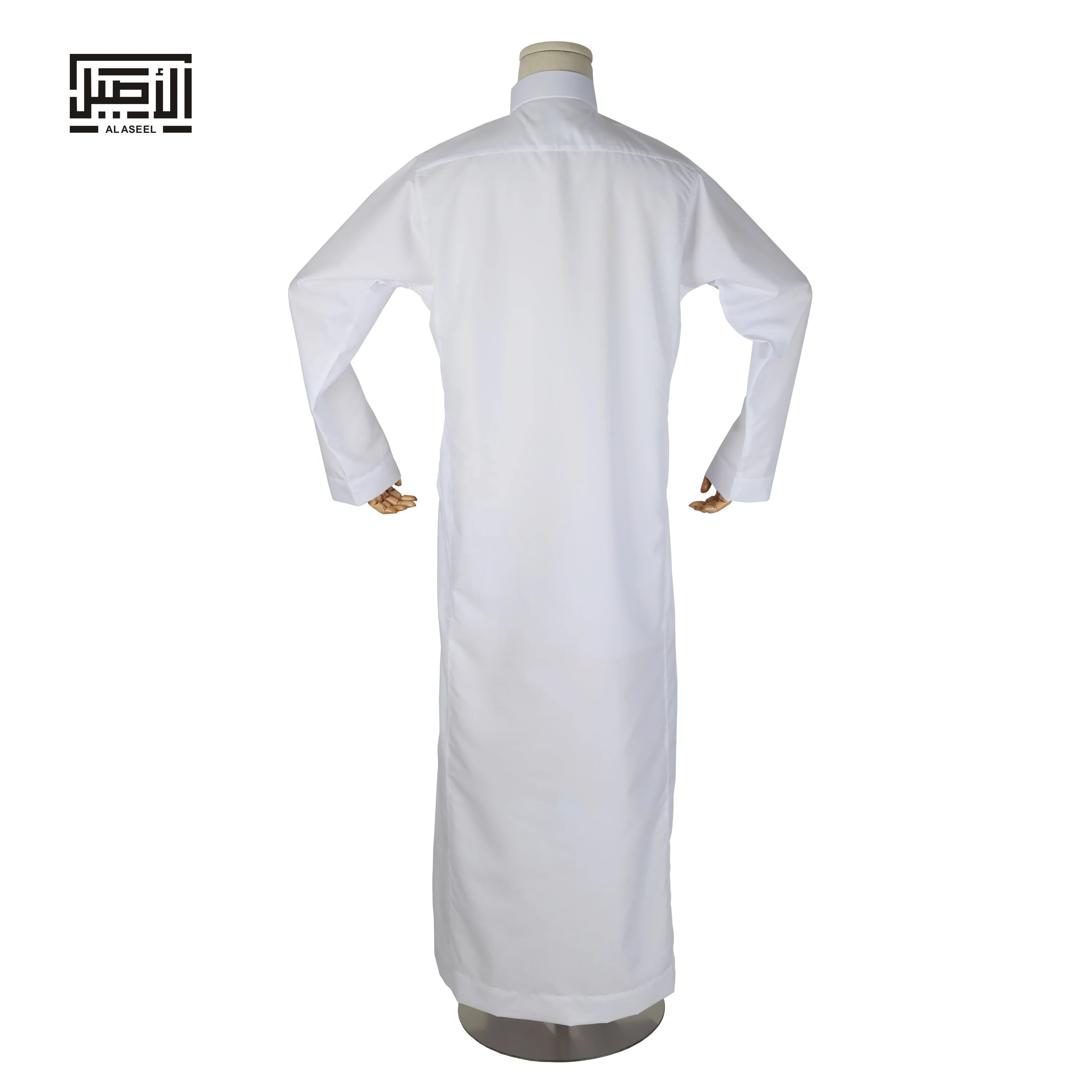Premier White Alaseel Muslim Man Dress Djellaba Kaftan Jubah Abaya Jalabya Ethnic Arab Jalaba Maxi Qamis Thobe Islamic Clothing