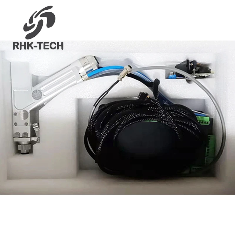 RHK TECH Handheld 1500W Wobble Fiber Laser Marking Cutting Laser Welder Machine Welding Head Laser Welding Gun