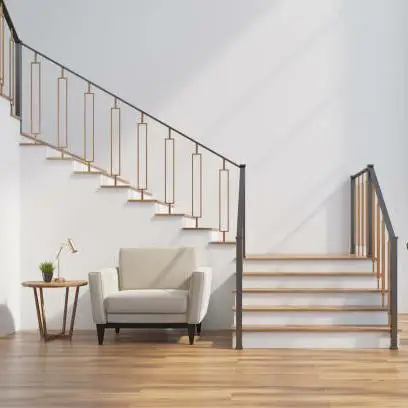 ST Foshan Railing Supplier Traditional Black Steel Panel Balcony Fence Wrought Iron Balustrade for America