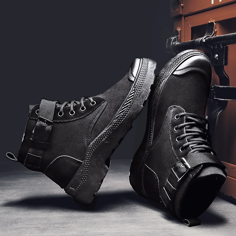 Brand New Custom Fancy Canvas Sneaker Cowboy Boots For Men Waterproof