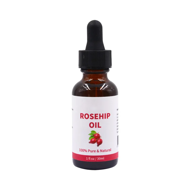 Custom Logo Label Wholesale 100% Pure Natural Organic Rosehip Essential Oil Skin Whitening Anti Spot Moisturizing Rose Hip Oil