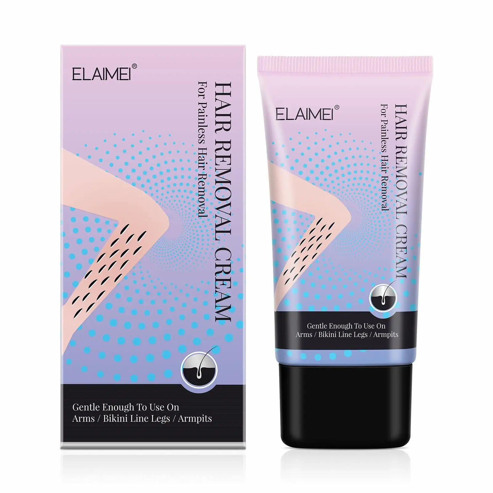 
Hot selling quick legs permanent pivate parts body moiisturizing skin care armpit hair removal cream 