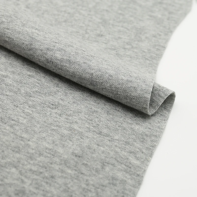 hemp clothing fabric 100%  combed cotton single jersey rolls 200gsm for fall and winter