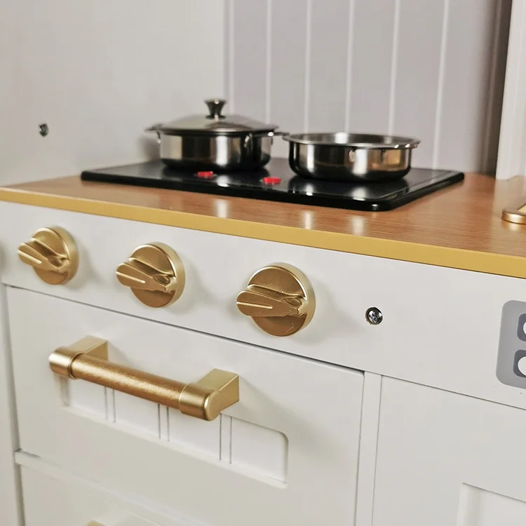 Hot selling children pretend role play kids wooden play set kitchen toys