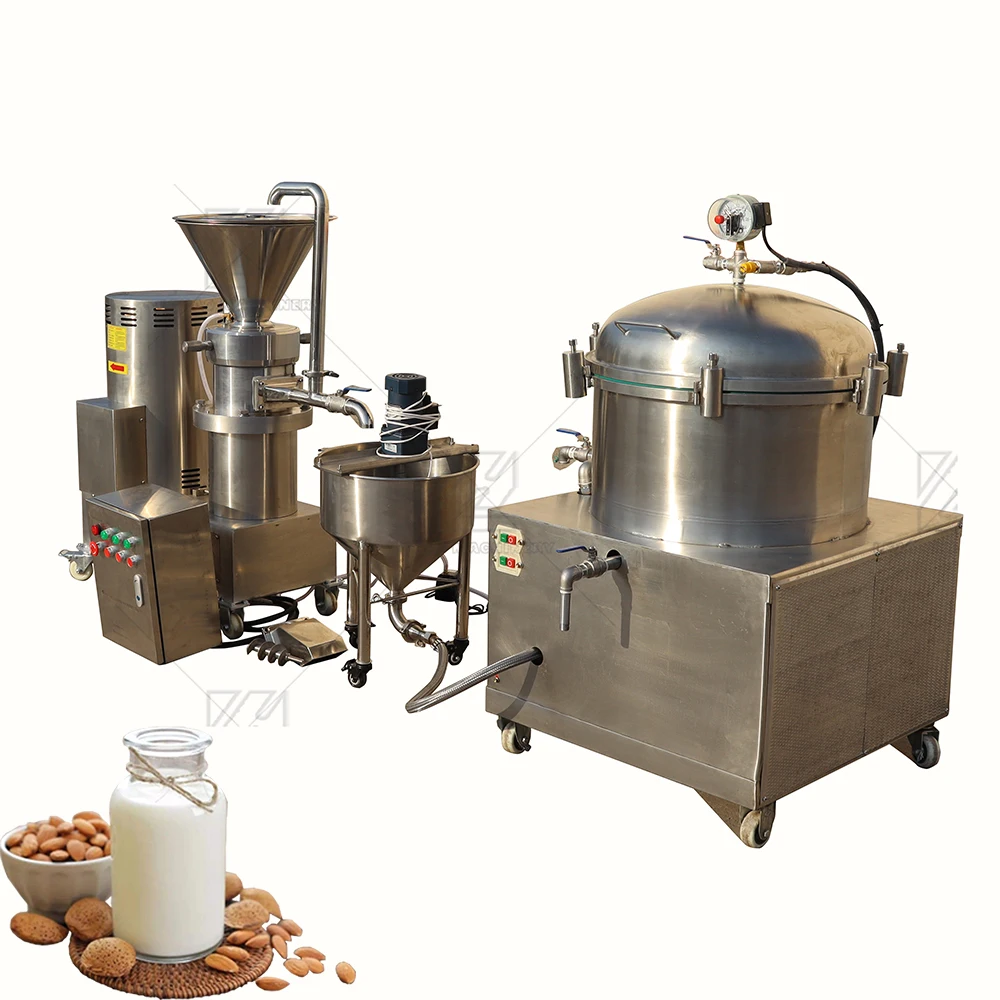 Automatic almond soy cow nut milk maker making machine professional installation services