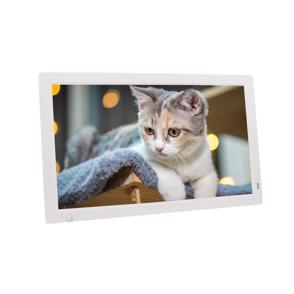 18.5 inch Digital Photo Frame with Motion Sensor 19 inch Advertising Player loop videos pictures via USB/SD card