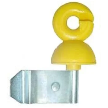 Spring Crimple Insulator For Round Or Oval Steel Wire Impact Resistant Plastic Electric Fence Wire