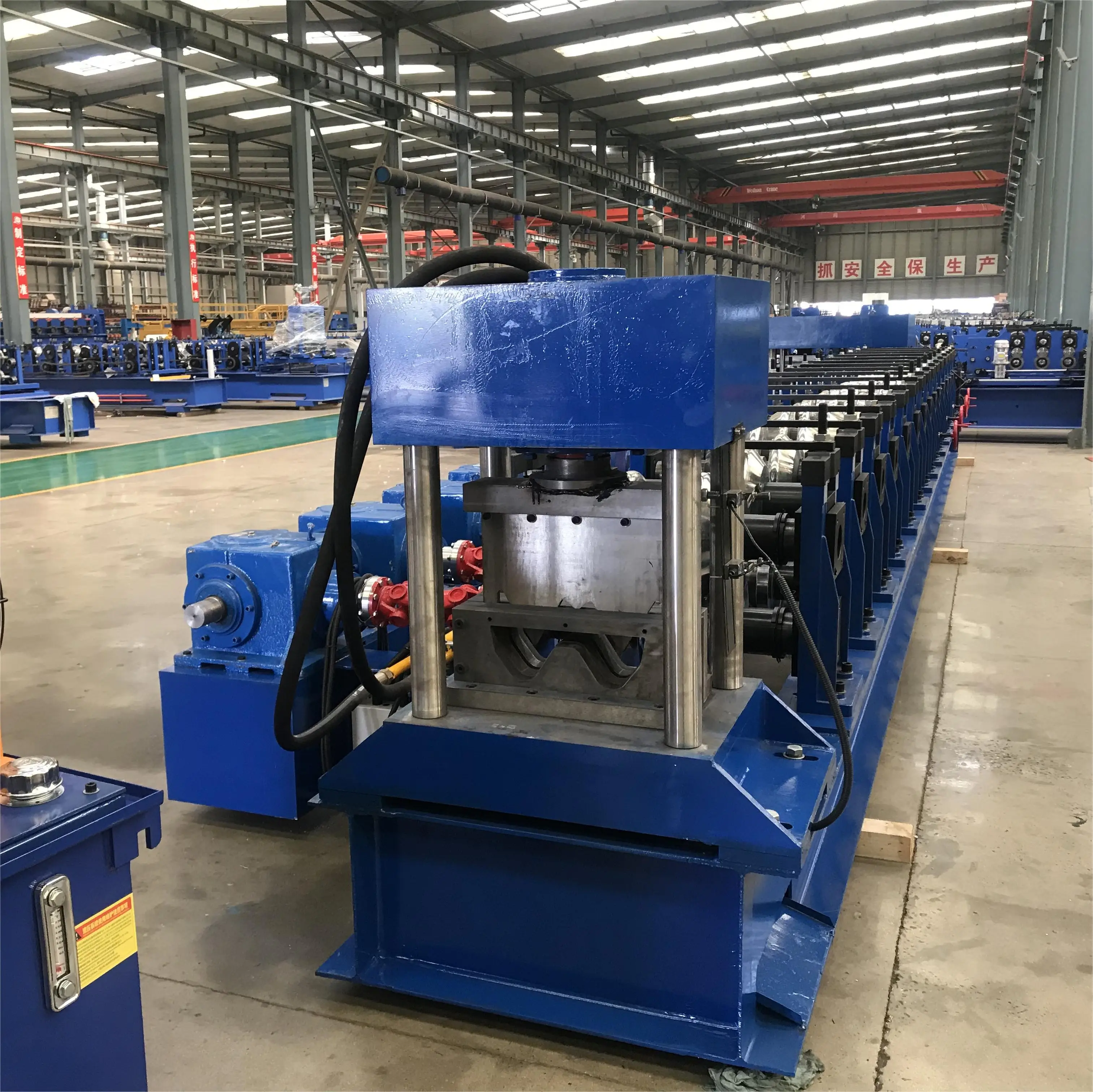 High Quality Metal Steel Iron Galvanized Highway Guardrail Roll Forming Machine