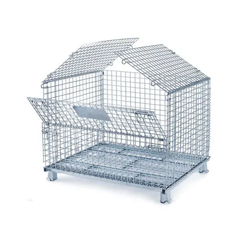 High quality storage pallet mesh collapsible metal wire  mesh  pallet cage