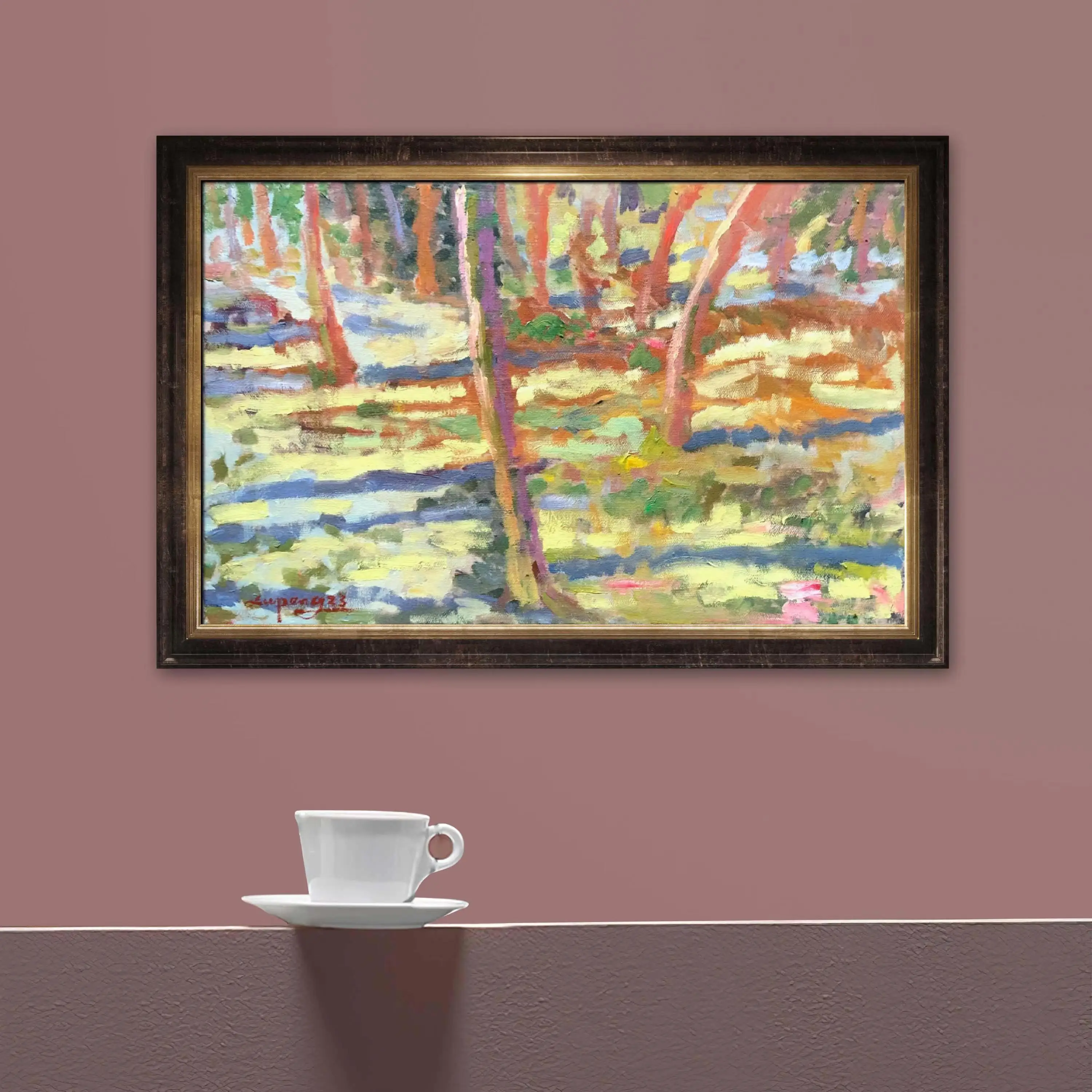 Pure handmade painting Hanging room bedroom hotel decoration fashionable picture quality Monet style abstract painting