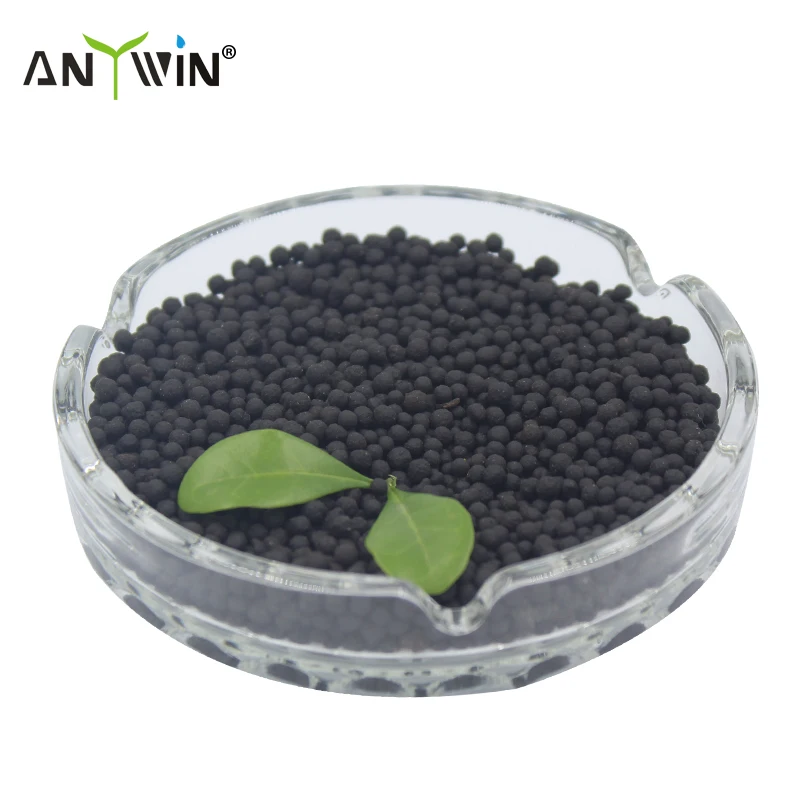 Free Sample Black Granular Water Soluble Bulk wholesale Granular compound NPK fertilizer prices